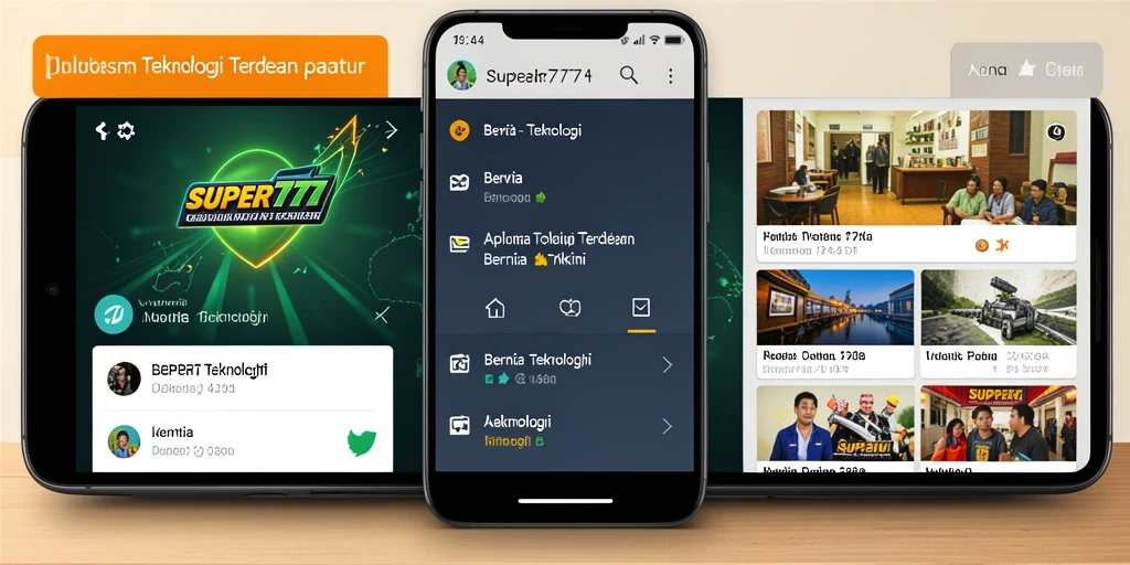 Antarmuka pengguna SUPER777 yang modern dan informatif.