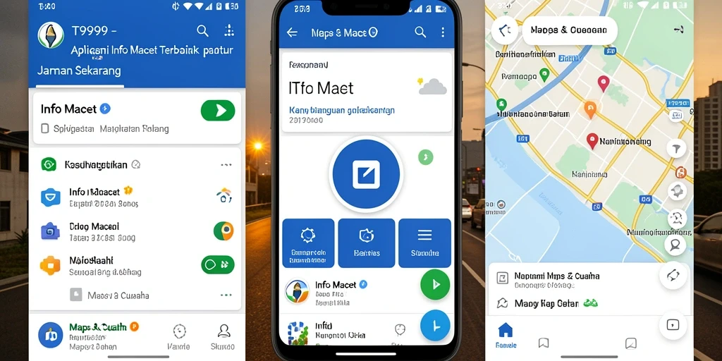 Tampilan antarmuka T9999 menampilkan informasi macet yang jelas.