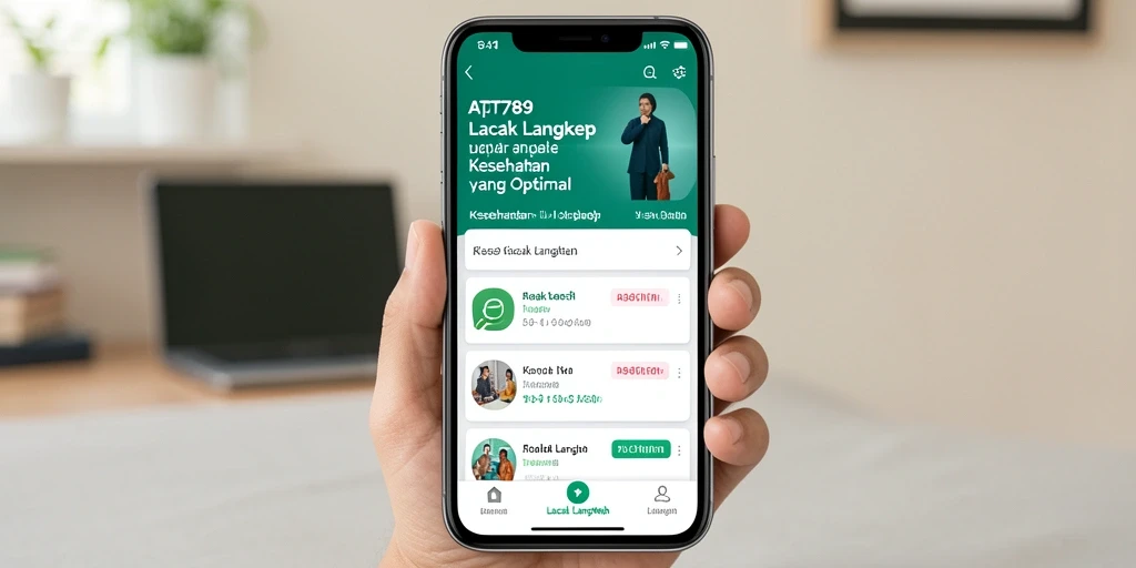 Antarmuka TT789 yang intuitif untuk Lacak Langkah.