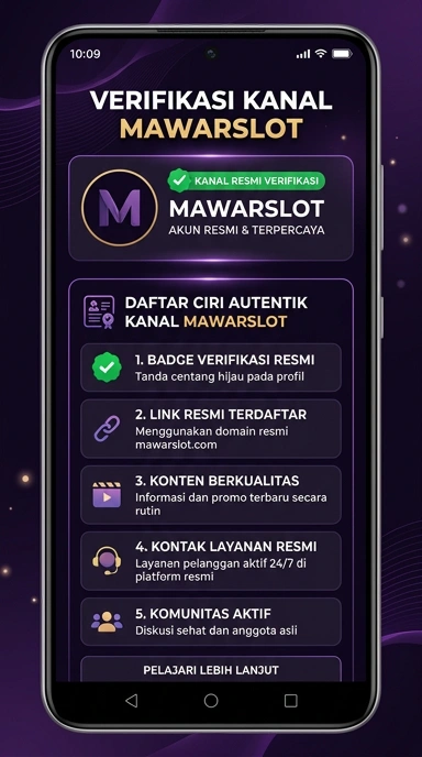 Tampilan kanal resmi mawarslot